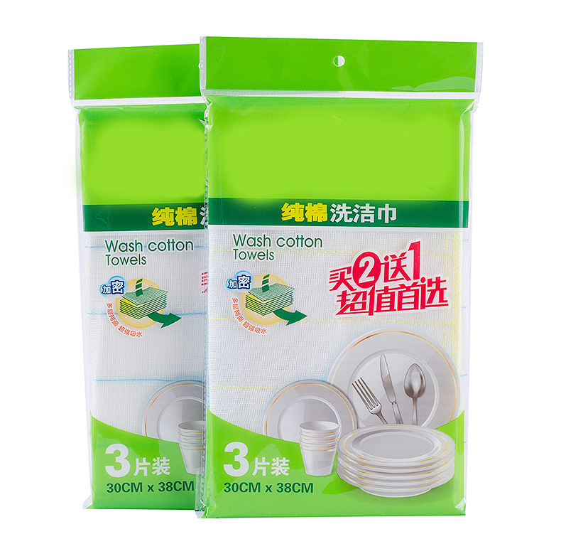 不沾油不易掉毛洗碗巾加厚擦桌碗百洁布吸水洗碗布厨房抹布小毛巾详情8
