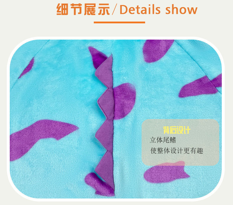 跨境新生婴儿衣服春秋宝宝连体衣法兰绒保暖可爱超萌居家连体睡衣详情11