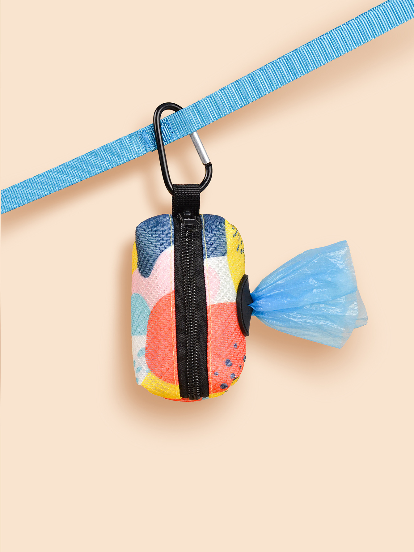 Factory wholesale in stock. Summer hot sale: Three-piece set of cute cat and dog pet chest and back straps, dog walking leashes, garbage bags pic 5