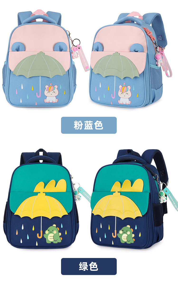New color-matched cartoon backpack for middle and large classes of primary school students, as well as backpacks for boys and girls in preschool classes pic 27