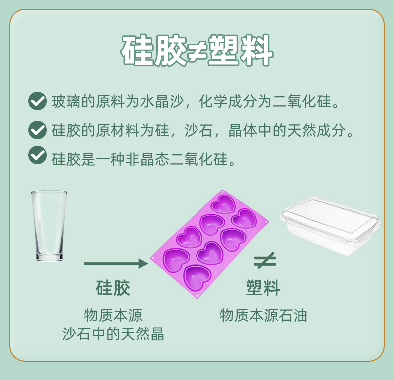 跨境热销硅胶蛋糕模具8连爱心情人节巧克力蛋糕模DIY硅胶烘培模具详情15