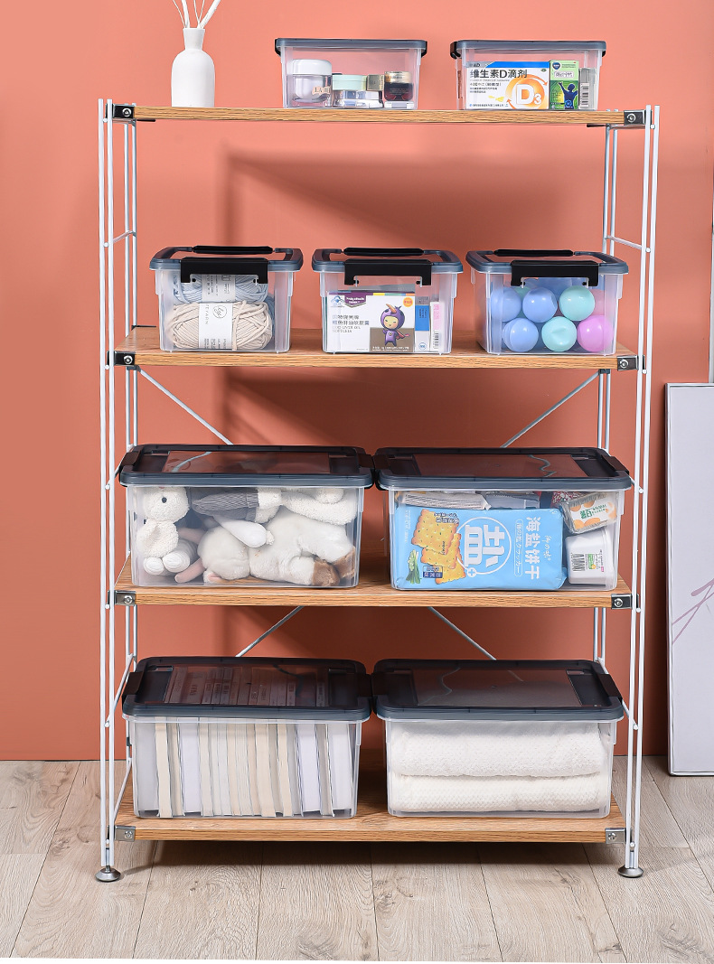 Storage box with lid, miscellaneous drawer, classification box, refrigerator storage box, portable medicine storage box, student stationery pic 5