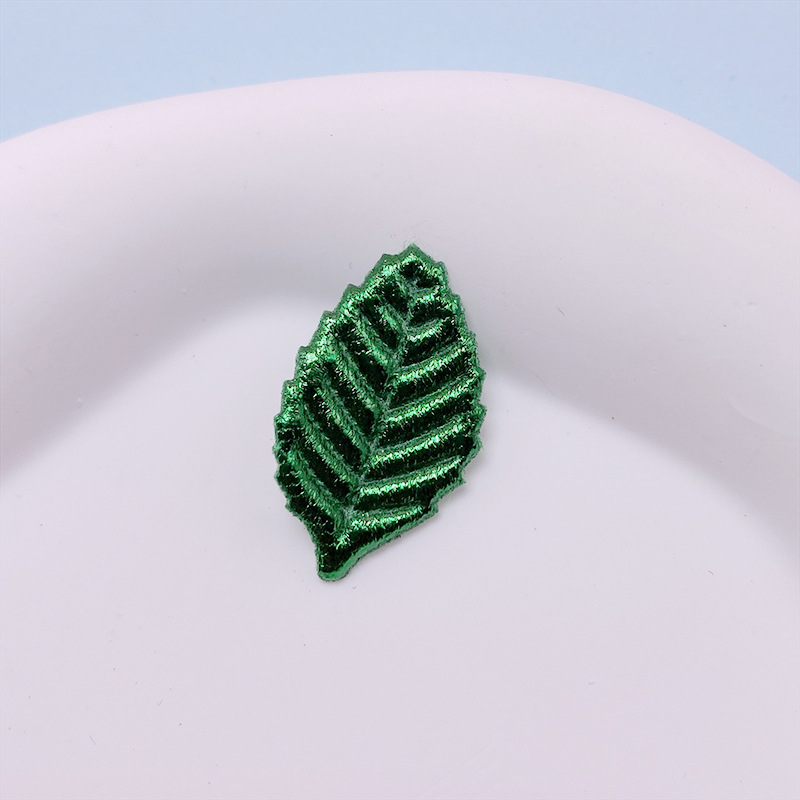 仿真植物配件 数脂材料装饰树叶 手感仿真叶子头饰发夹装饰现货详情7