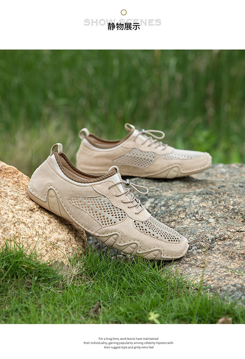 亚马逊热销夏季跨境男士休闲运动鞋大码缝制真皮网面鞋八爪鱼男鞋详情33