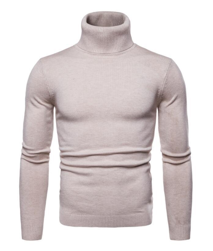 High-neck sweater for men, Korean-style slim-fit sweater, lapel woolen sweater for men, thick base knitted sweater for export pic 11