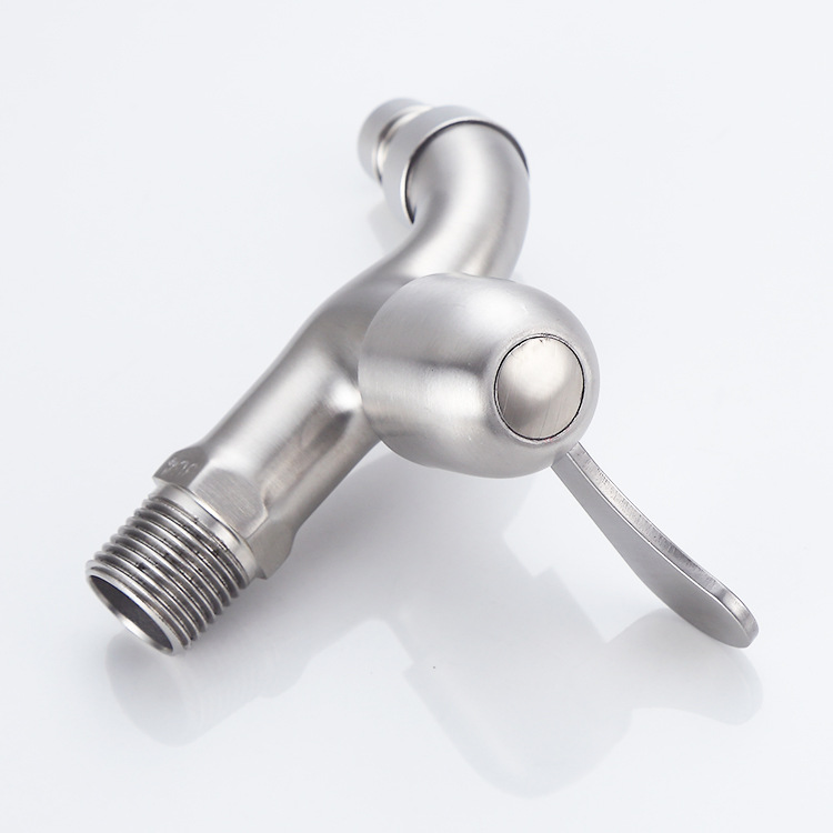 Foreign trade cross-border 304 stainless steel faucet, balcony single cold water extended quick-opening faucet, washing machine mop, pool water faucet pic 6