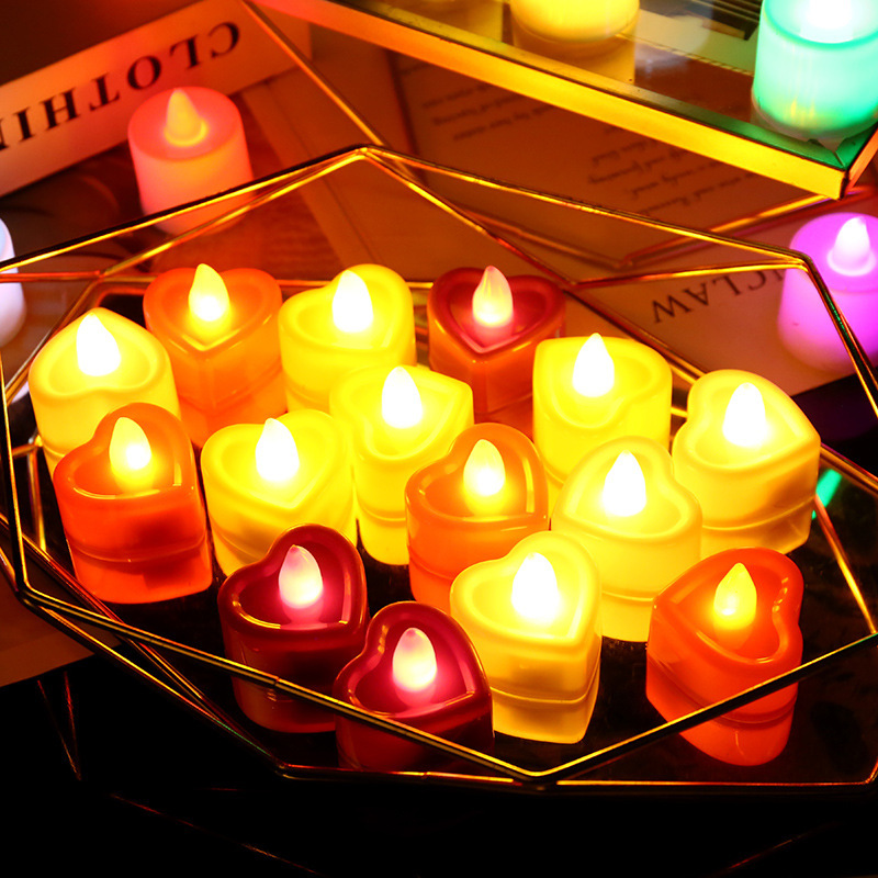 Electronic candle lights, led candle lights, creative wedding birthday and wedding candles, venue decoration props, electronic candles pic 38