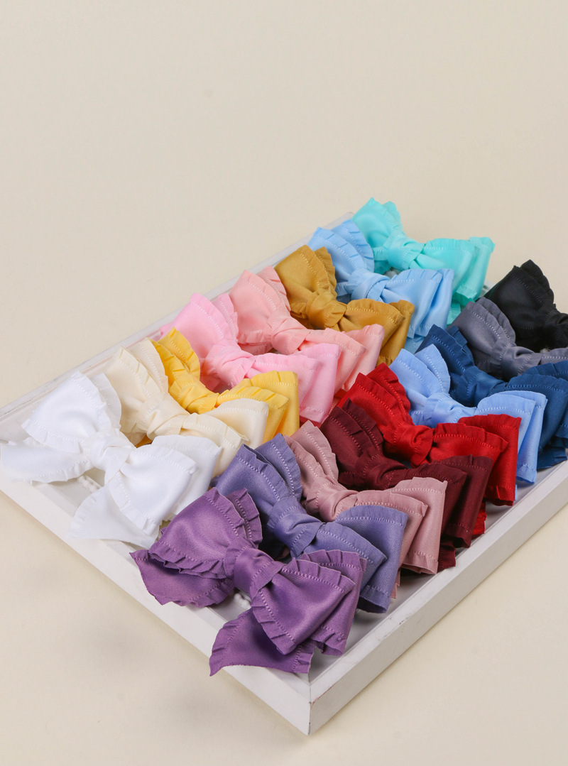 Classic thickened ruffled woven ribbon bow hair accessory clothing high-density wavy ribbon black fungus skirt hem satin ribbon pic 16