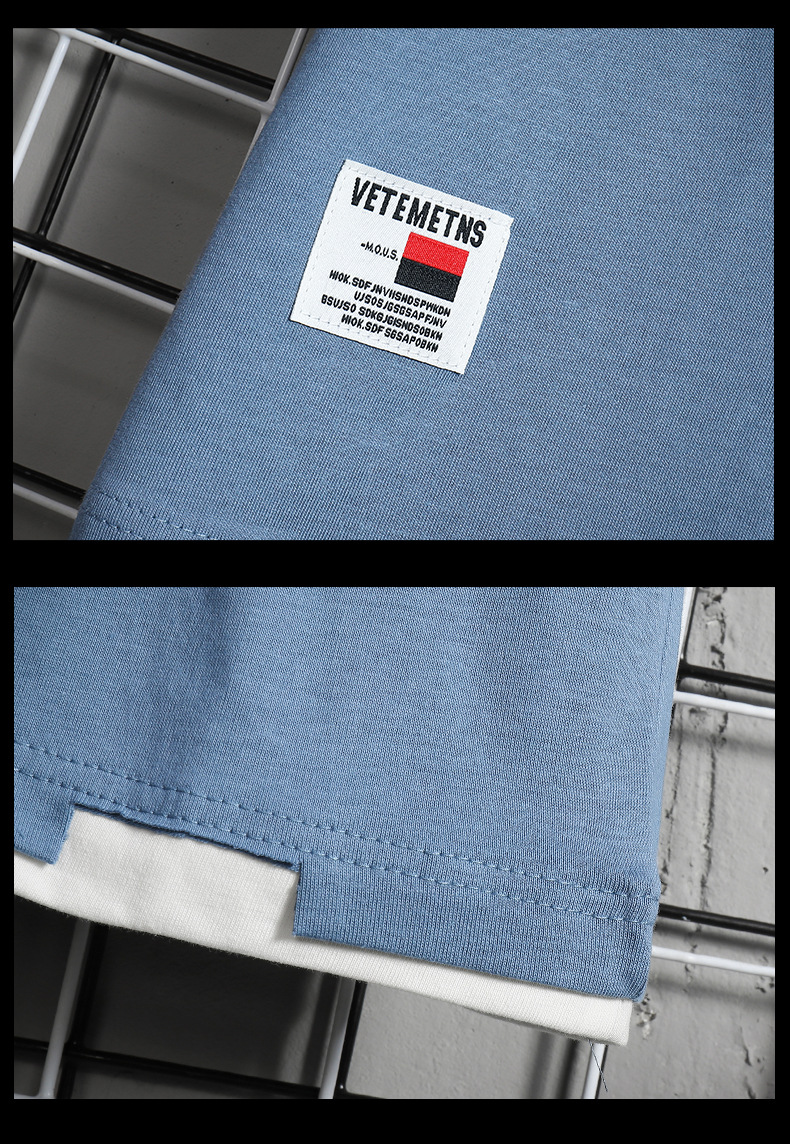 Men's short-sleeved T-shirt for summer 2022, a trendy brand for teenagers, loose half-sleeved T-shirt for boys pic 44