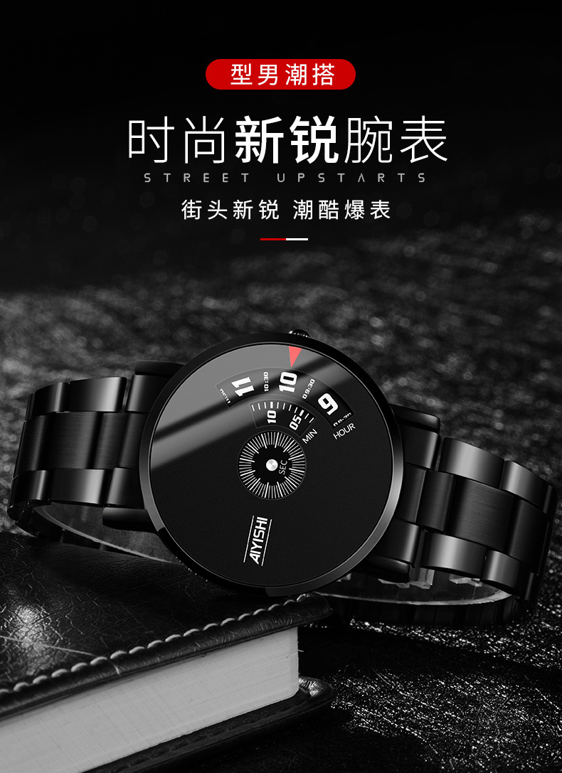 爱依士AIYIASHI1620男士手表瑞士商务国产全自动非机械学生手表男详情2