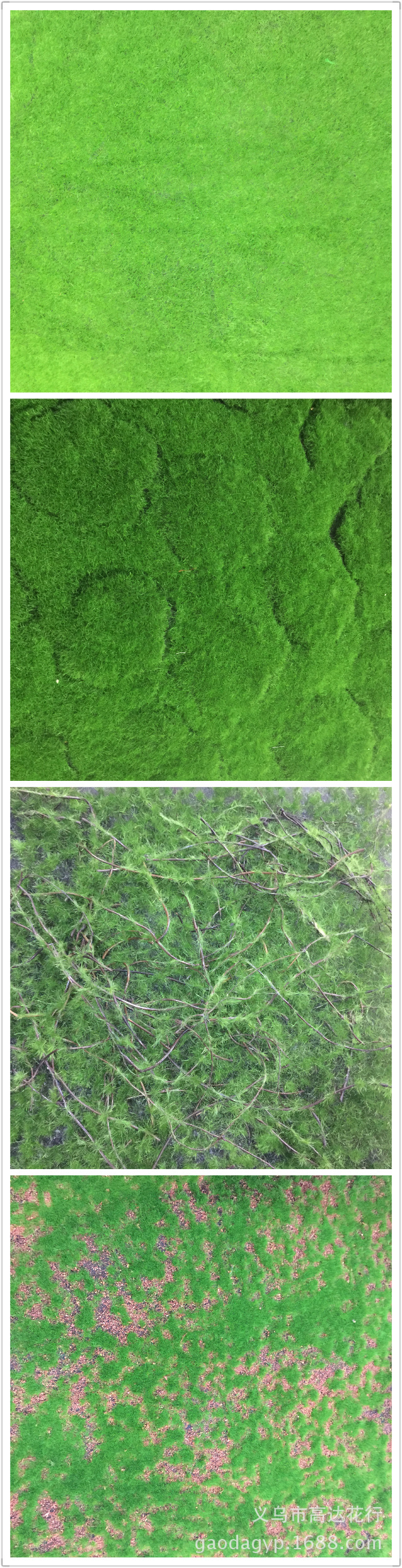 Artificial plant wall, moss skin, plant wall, grass decoration, indoor window display decoration, DIY trendy decoration, lawn pic 10