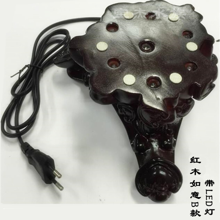 Wholesale fish tank, rosewood ruyi base, flower bonsai, rockery, stone base, fish tank, rosewood ruyi base with light pic 4