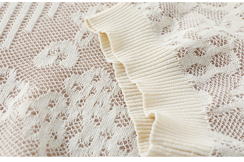 短袖女士2023新款丅t恤漂亮镂空中年妈妈冰丝针织衫上衣夏装体桖t详情14