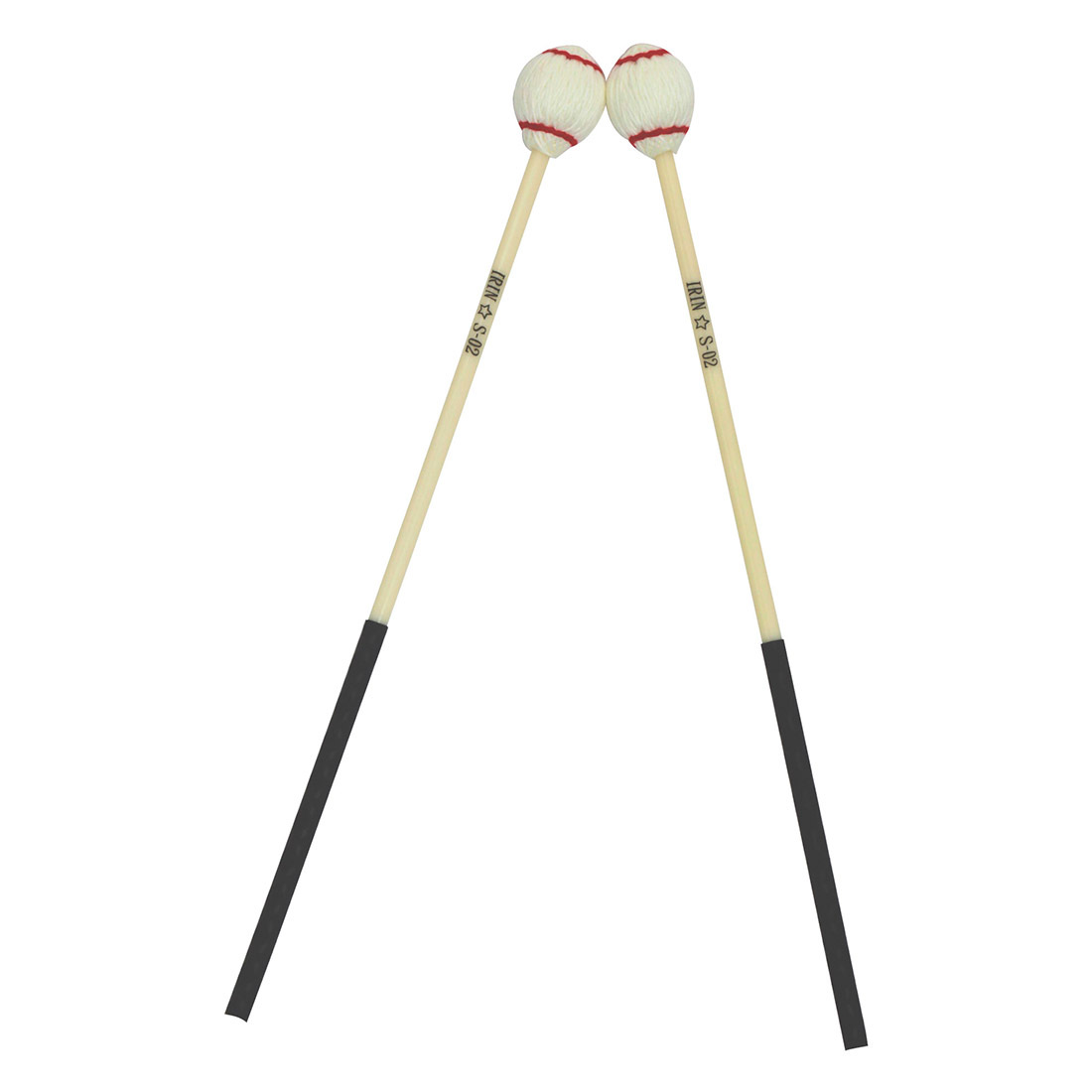 S-02 Marimba mallet, white red marimba mallet drumstick, red circle, white percussion instrument accessories pic 11