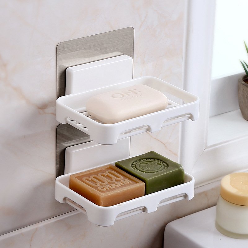 Wall-mounted soap box without perforating suction cups pic 3
