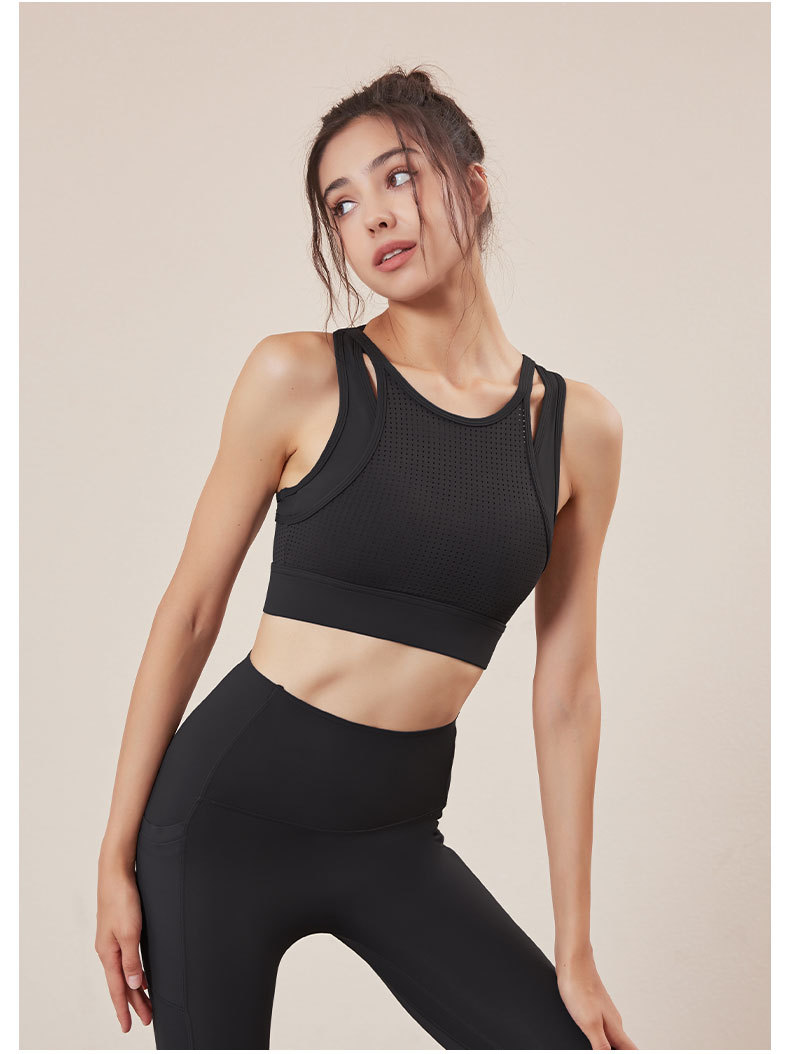 春夏新款运动内衣女减震跑步聚拢文胸健身背心lulu外穿瑜伽服上衣详情27