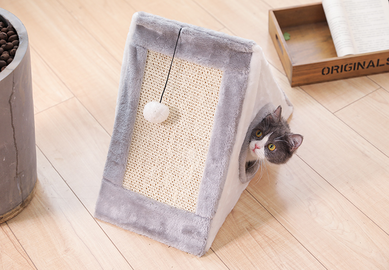 猫爬架三角形猫抓板猫咪磨爪剑麻玩具猫窝猫咪用品跨境批发详情19