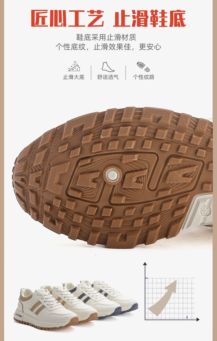 运动鞋女ins皮面百搭2024秋季新款厚底防滑轻便爆款阿甘鞋女5115详情10