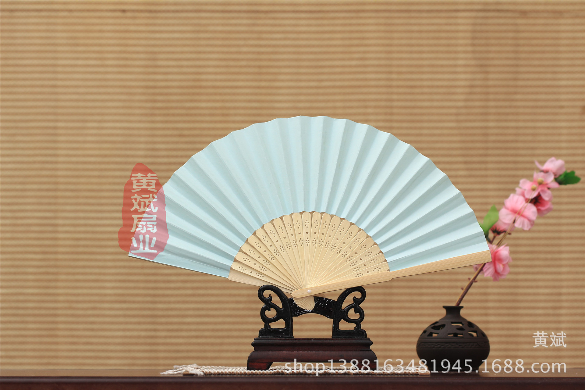 7寸空白折扇儿童绘画涂色纸扇白色彩色扇子幼儿园创意DIY手工材料详情4