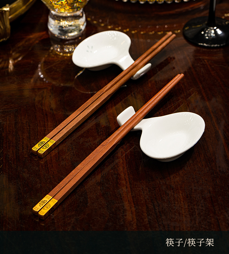 Camel Peak Ceramics Group Jingdezhen Linglong Ceramic Tableware Set, Customized household housewarming gift bowl and plate set pic 24