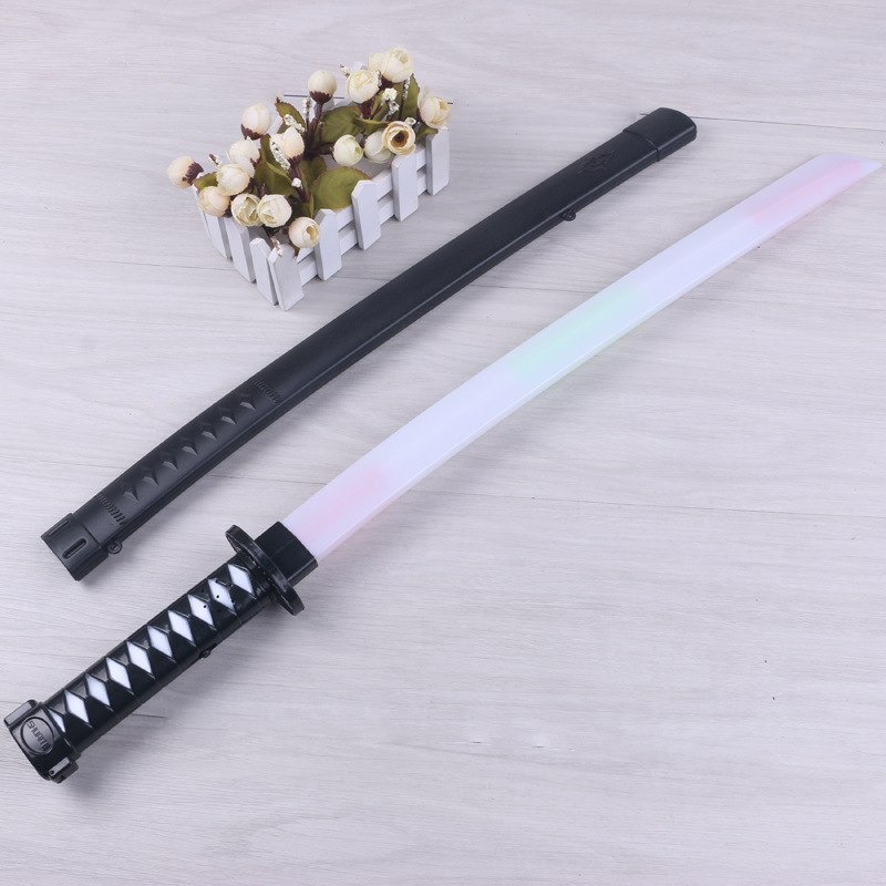 儿童电子荧光棒刀剑荧光塑料儿童玩具电子玩具塑料刀具带刀鞘详情4