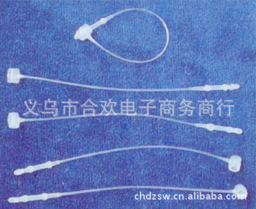 服装辅料5英寸13厘米透明白色尖头圆头手穿针子母扣胶索吊牌绳详情10