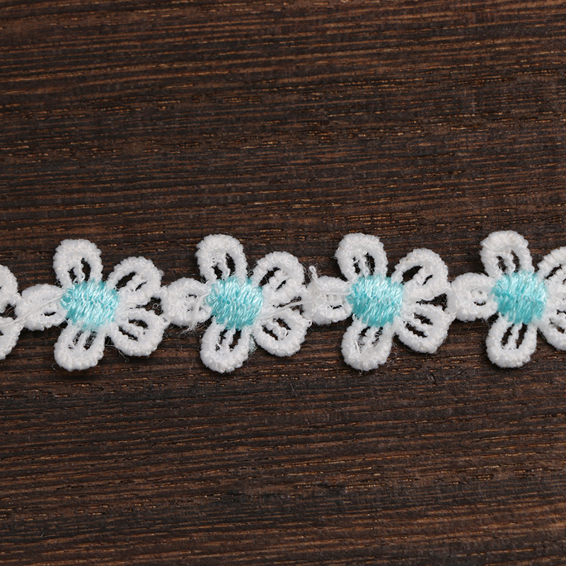1.5CM water-soluble embroidered little bee lace, Daisy sunflower, DIY handmade accessories, clothing, hair accessories, fabric, tiled pic 10