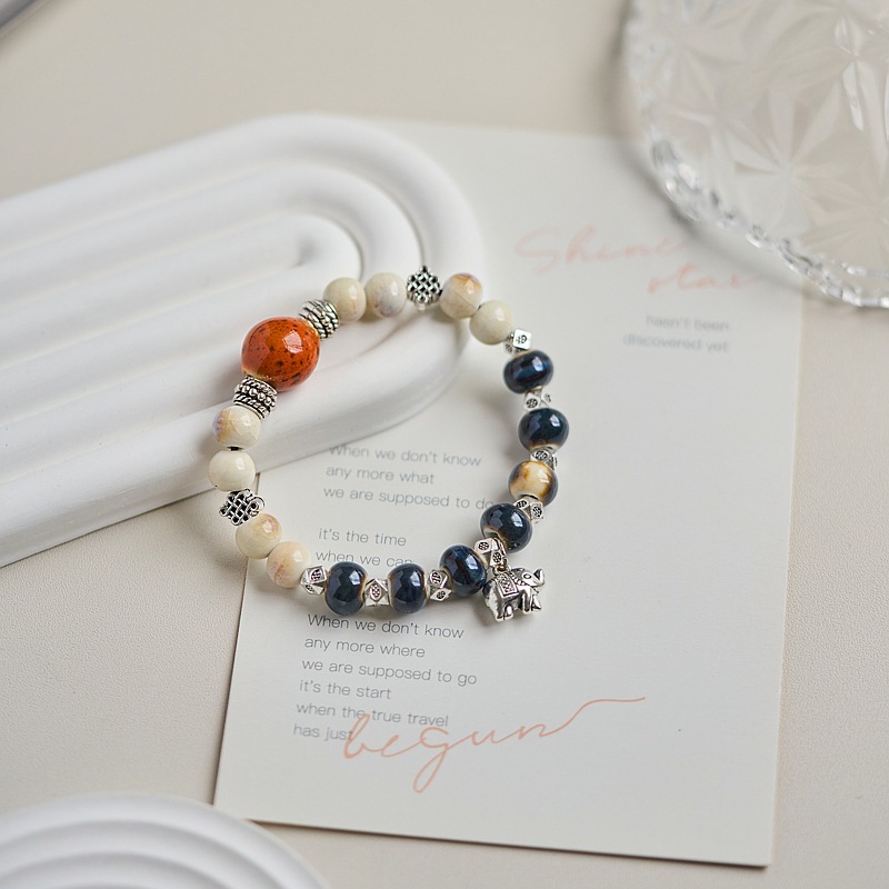 Jingdezhen ceramic bracelet, new Chinese-style jewelry source supply, 10 yuan for 3 bracelets, versatile for women, with a sense of luxury pic 15