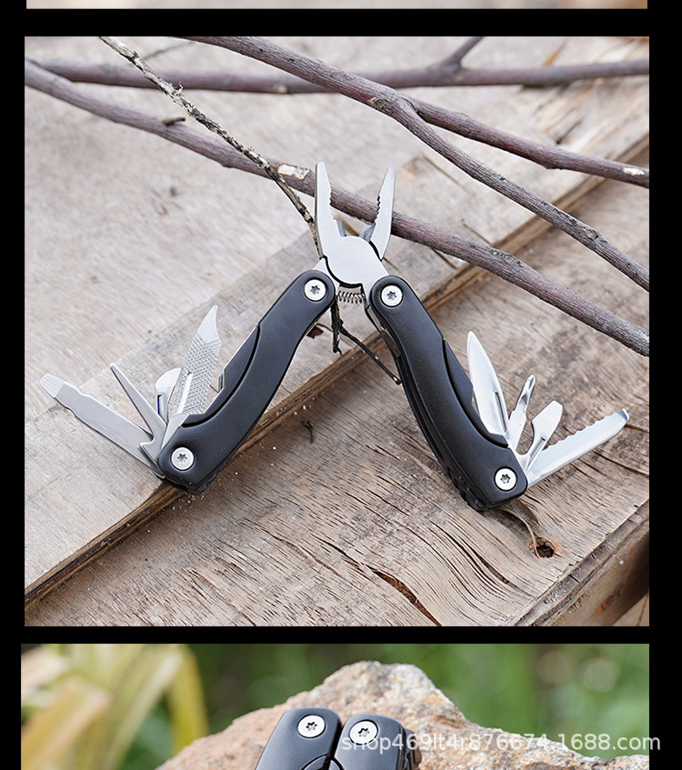 厂家直销多功能折叠钳子不锈钢组合工具钳便携户外露营家用维修钳详情10