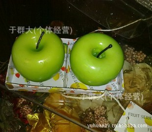 付真苹果水果蜡烛创意新奇特圣诞节礼物平安夜生日礼物摆件详情12