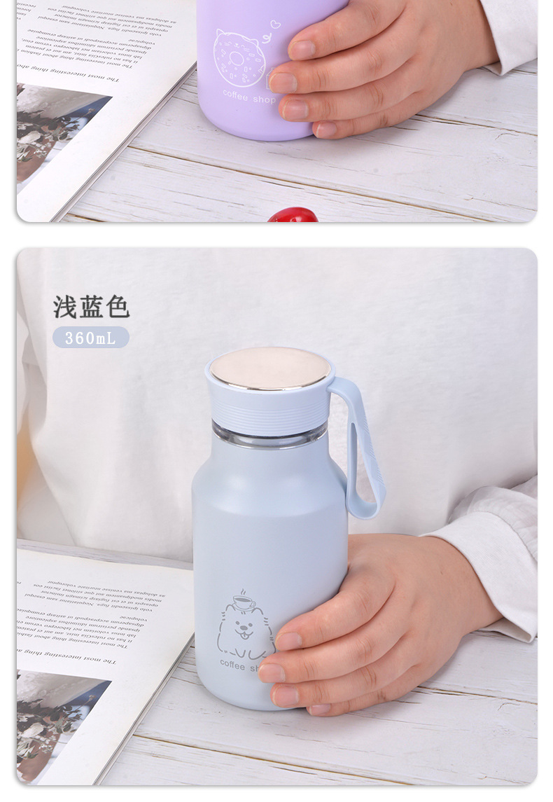 小巧便携可爱创意女士水杯高颜值礼品随行杯简约不锈钢保温杯泡茶详情15