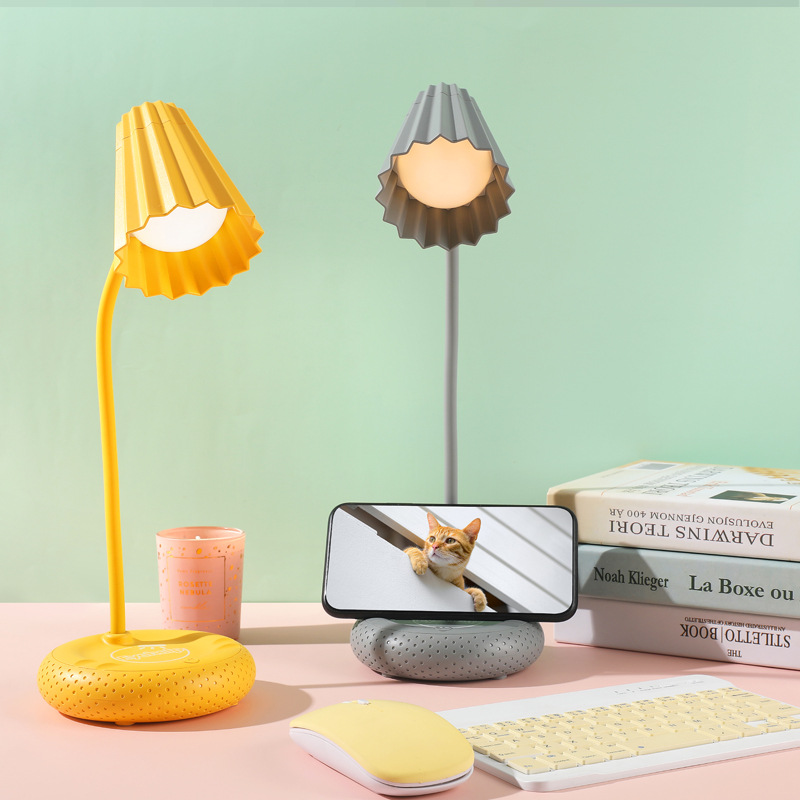 Badminton spherical charging desk lamp, desktop mobile phone stand, study reading lamp, student dormitory writing eye-protecting desk lamp pic 8