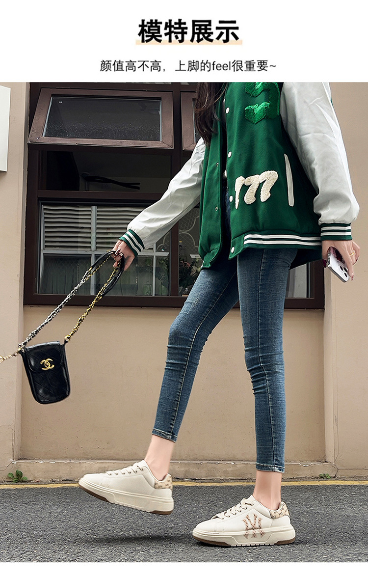 跨境小白鞋女款秋季高级感厚底轻便板鞋女百搭配裙子运动休闲鞋男详情11