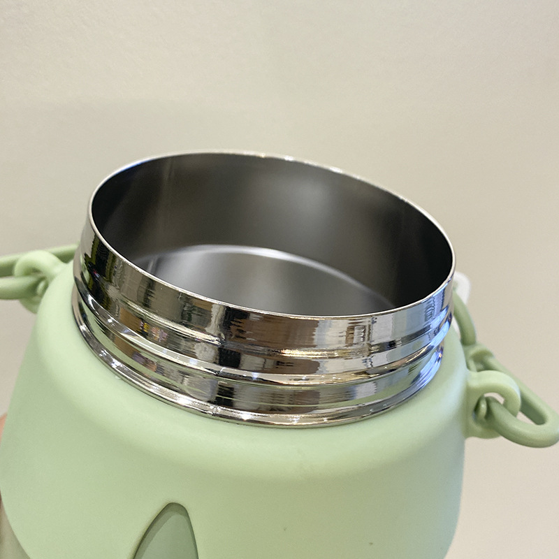 新款大容量背带手提学生316不锈钢便携网红大肚杯高颜值保温杯女详情9