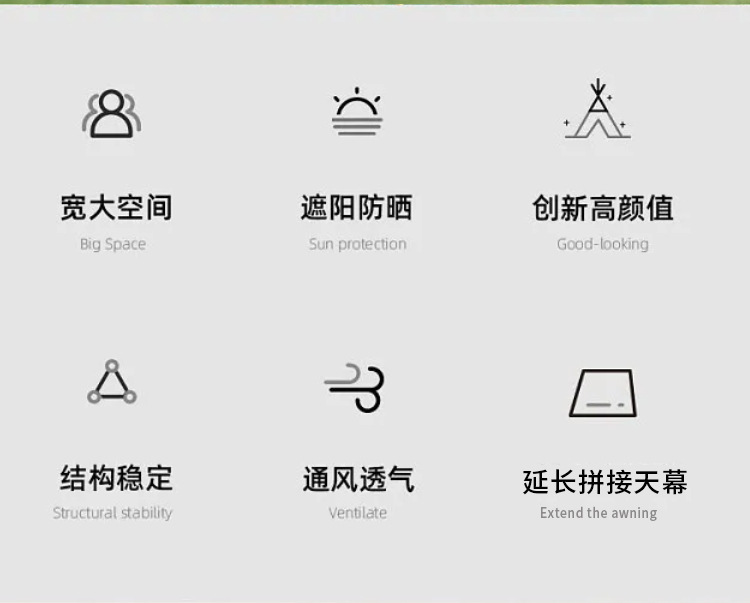Wholesale of fully automatic camping tents for autumn outings, rain and sun protection, and sunshade canopies pic 2