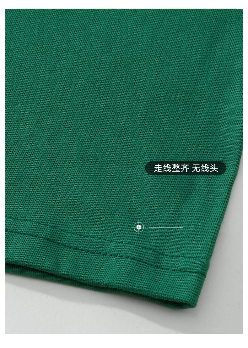 2024 Pure cotton T-shirt for Men, 230g solid color, round neck, short sleeve, casual combed cotton, suitable for both men and women pic 8