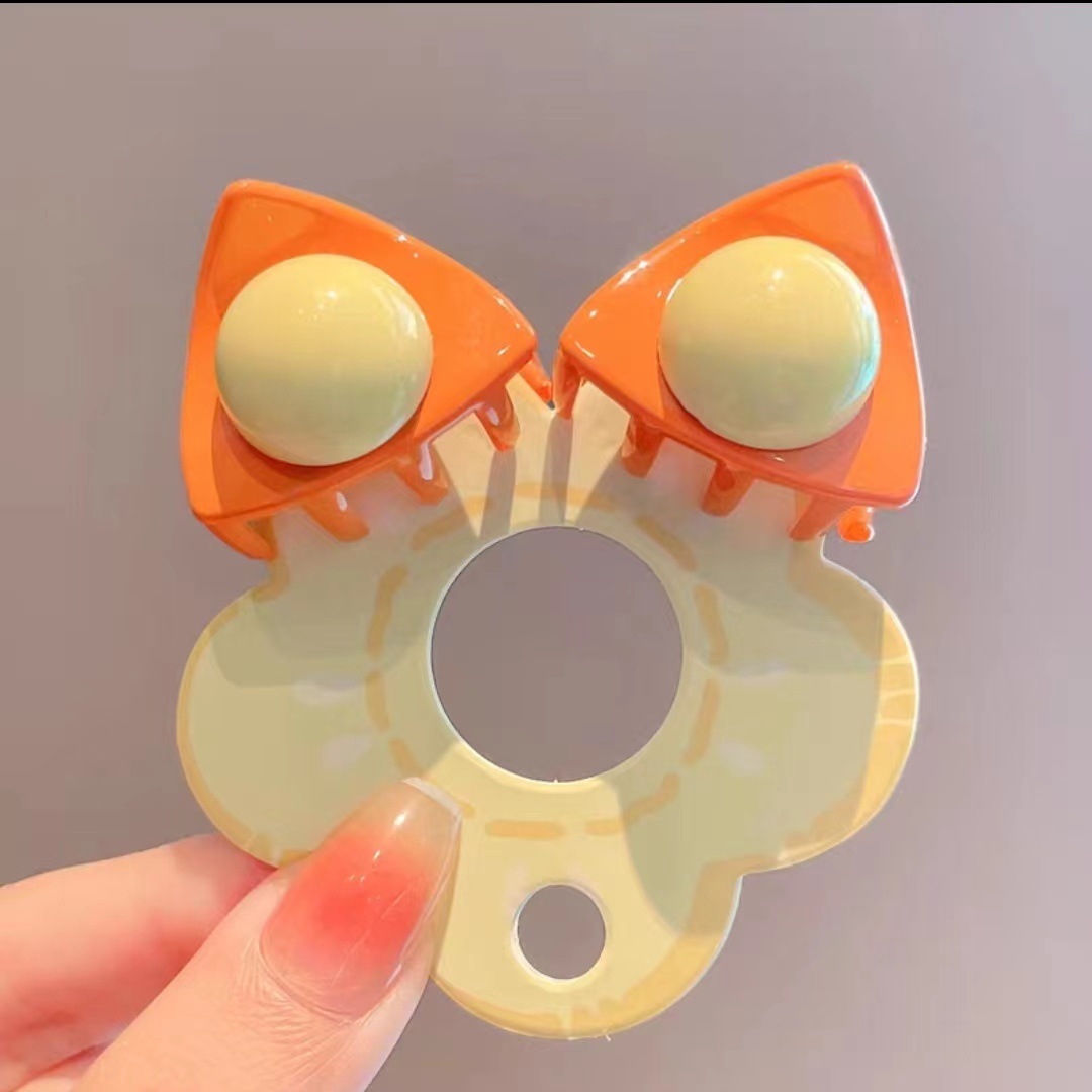 儿童发夹y2k多巴胺抓夹猫耳朵发卡小女孩头饰可爱女童刘海碎发夹详情7