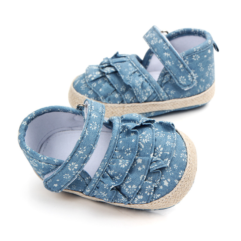 Autumn lace baby shoes, soft-soled baby shoes, learning shoes, indoor anti-slip factory direct sales 0968 pic 3