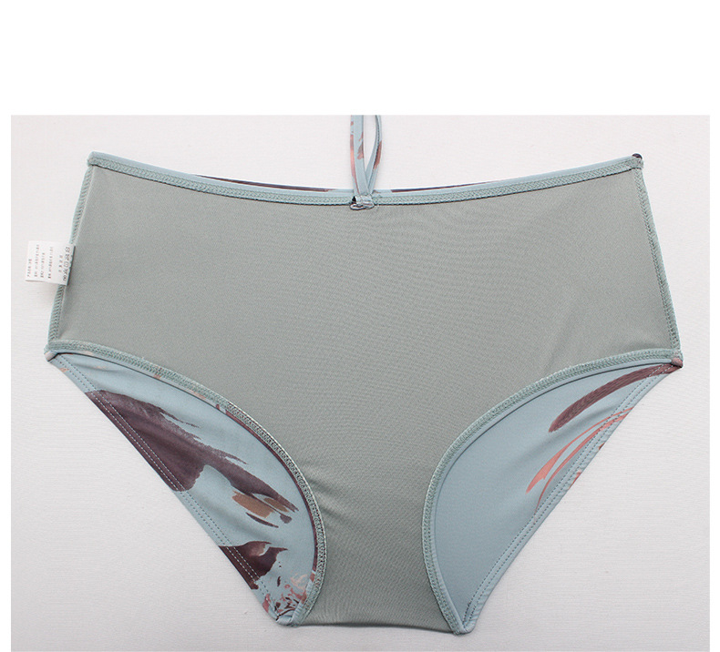 辣妹比基尼泳衣女三件套海边度假长裙小胸聚拢带钢托性感温泉泳装详情22