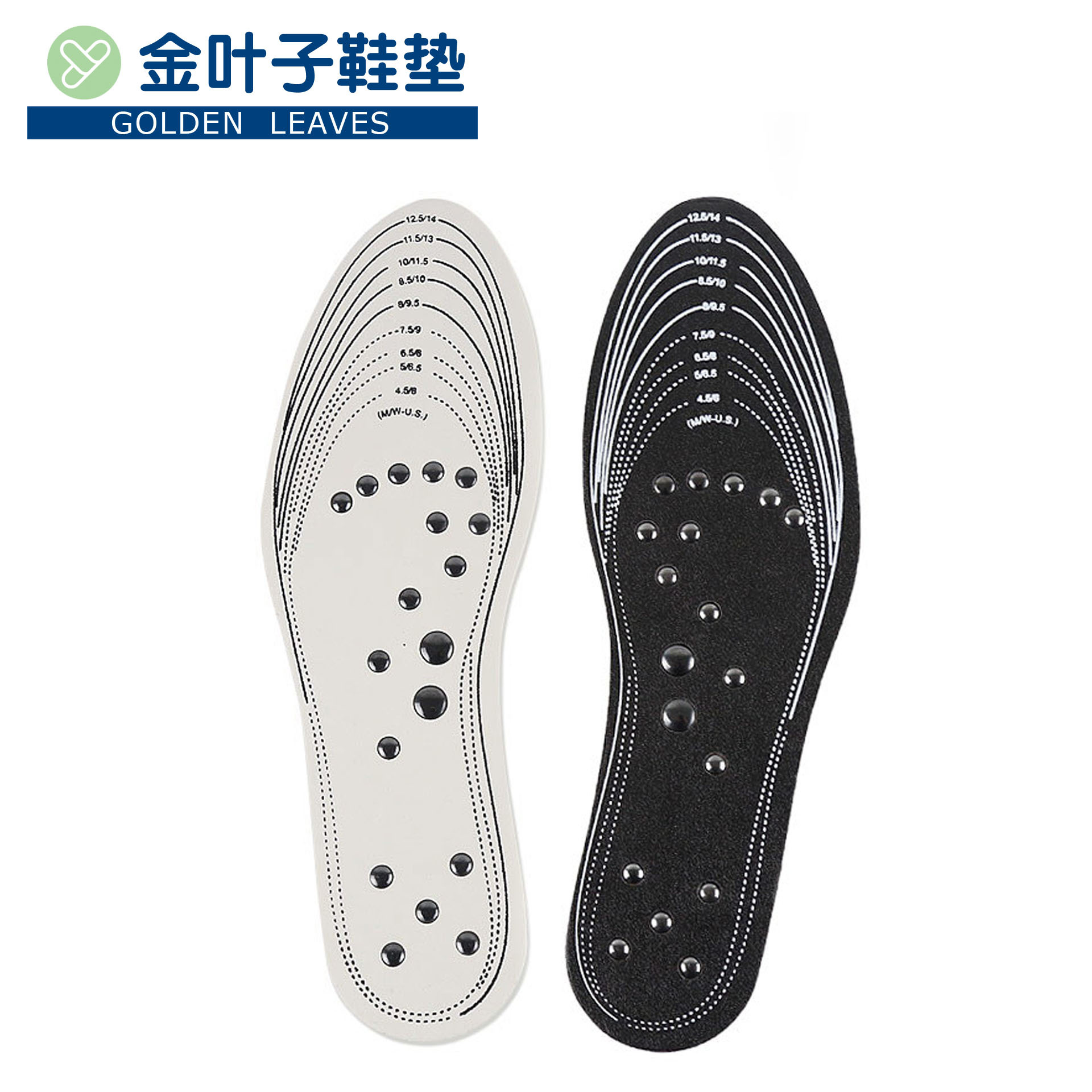eva memory foam magnetic massage insoles, foot magnetic massage memory insoles, leather magnetic compress insoles for both men and women, the same style as those on Douyin and Xiaohongshu pic 5