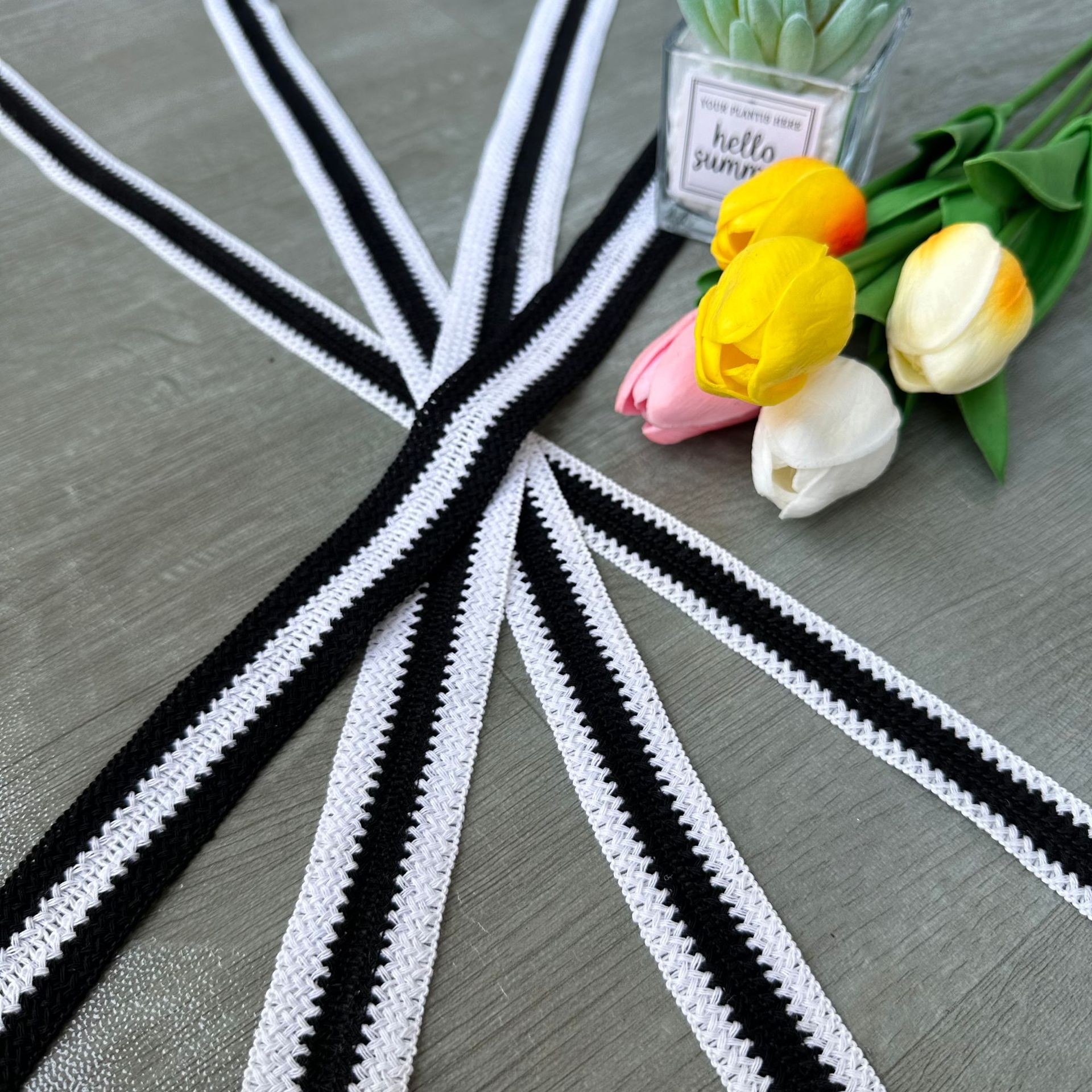 The manufacturer offers a wide range of polyester-cotton hemmed trims in various specifications and colors, as well as lace accessories for diy clothing and accessories pic 4