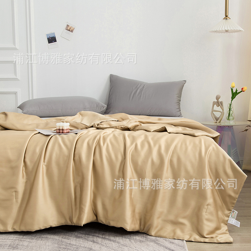 New modern and simple Muji 60s Tencel quilt, all-cotton quality ice silk summer cooling quilt, washed cotton air-conditioned quilt pic 19