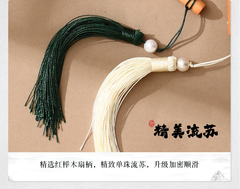 刺绣团扇古风跳舞扇子中国风汉服旗袍双面苏州绣儿童舞蹈圆扇专用详情16