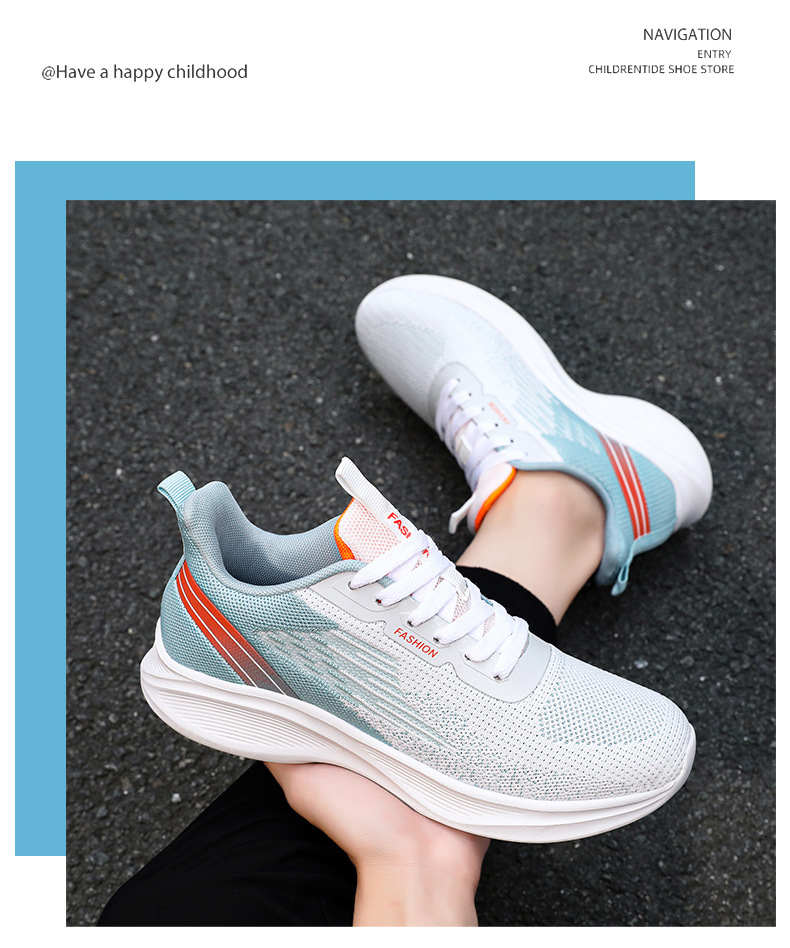 新款潮流春秋透气运动鞋系带气垫跑步鞋韩版轻便temu代发休闲鞋男详情11