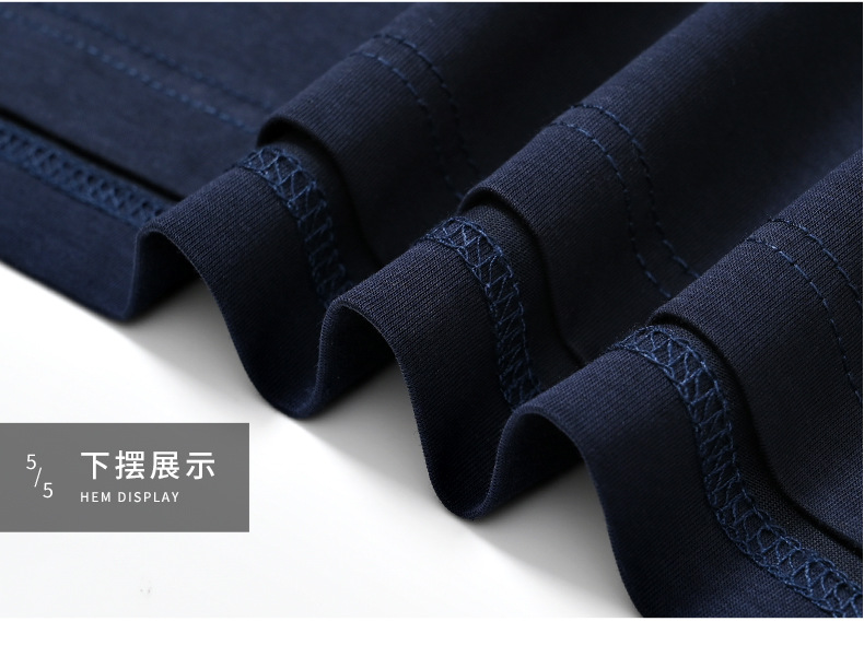 Runengboro verano 2024 nuevo estilo joven hombre camiseta cuello redondo manga corta jade seda bordado tendencia joven hombre camiseta pic 21