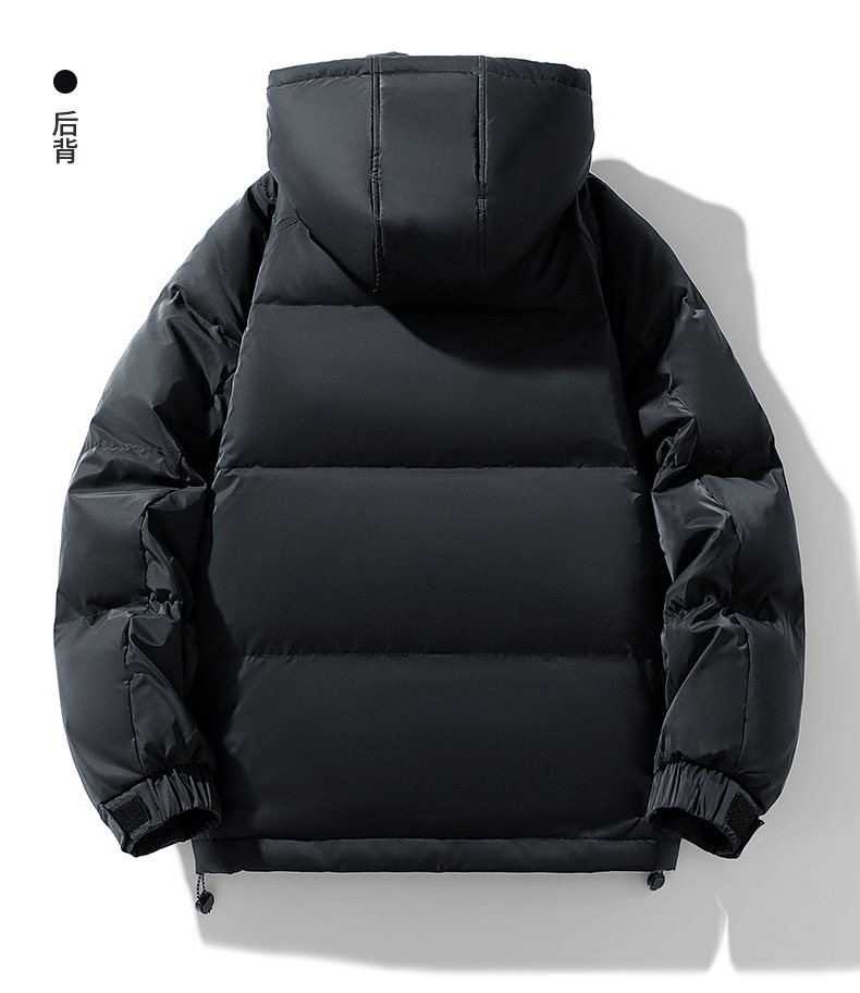 2023年冬季白鸭绒新品高品质羽绒服男韩版宽松短款外套男女同款详情14