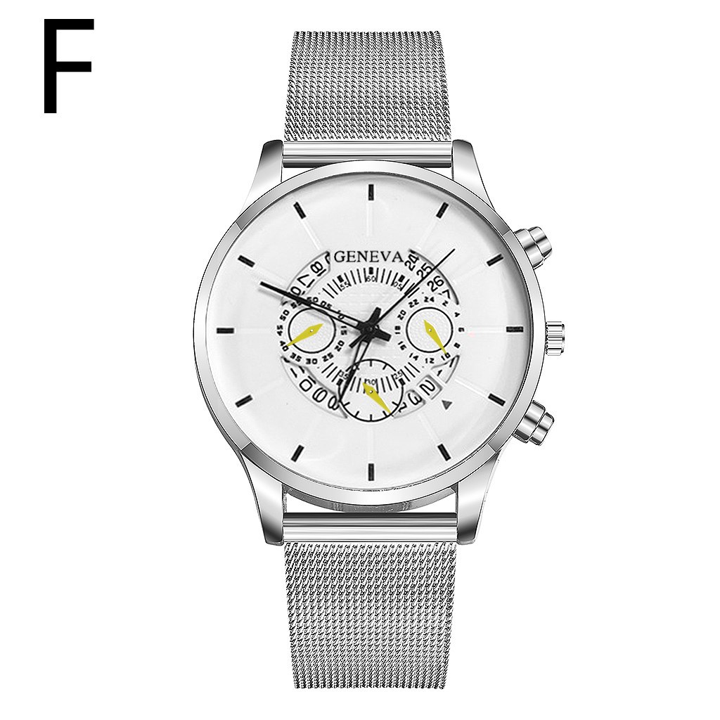 Aliexpress best-selling alloy mesh band watch, ultra-thin mesh band multi-functional casual steel band quartz watch for men pic 8