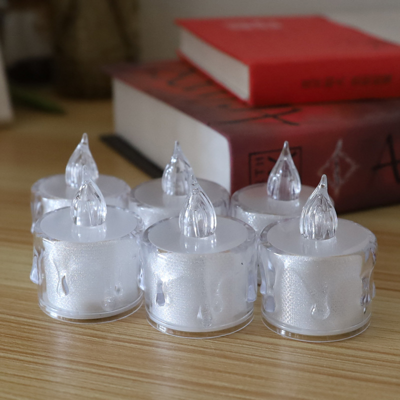 LED electronic candles, transparent shells, tea wax, smokeless tea wax, tearful tea wax, decorative handicrafts and ornaments pic 6