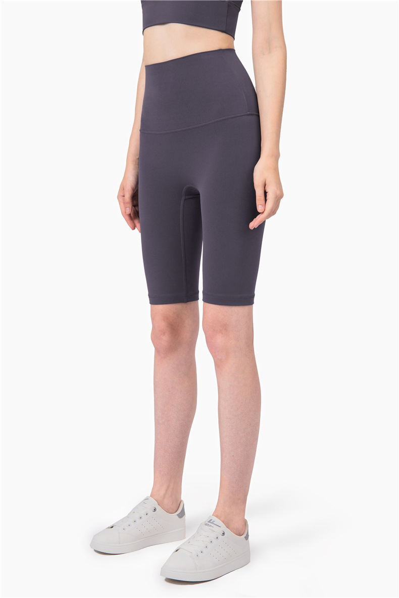 Aidu NULS 5-point nude yoga pants for women, summer tight-fitting yoga wear without a T-shirt, high-waisted and hip-lifting fitness yoga shorts pic 48