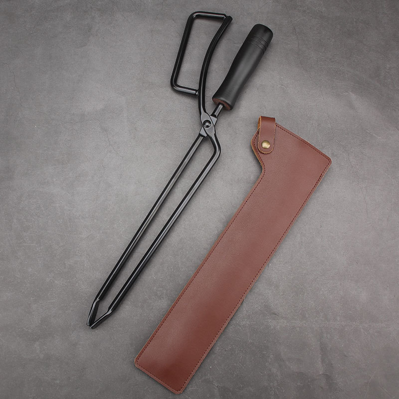 烧烤碳夹子BBQ防烫烧烤夹子木炭夹跨境热采鸭嘴火钳夹套详情8